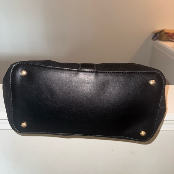 Suede and Faux Leather 2 in 1 Tote - Picture 2 of 3